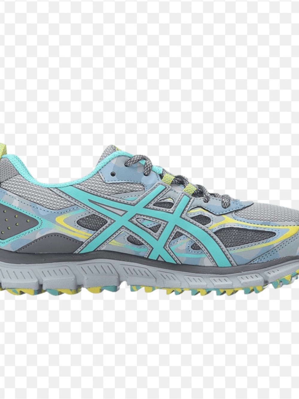 Asics Gray Teal Accent Running Shoe